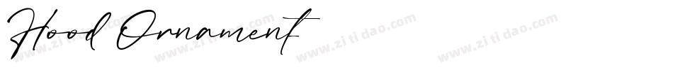 Hood Ornament字体转换